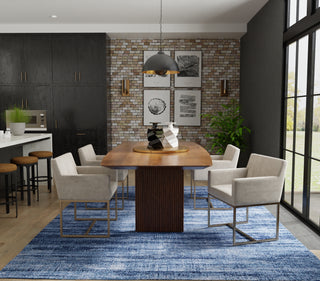 Feizy Deja 39PJF Blue/Silver Area Rug Lifestyle Image Feature