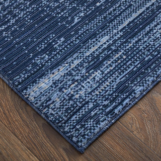 Feizy Deja 39PJF Blue/Silver Area Rug Lifestyle Image Feature