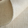 Feizy Fleetwood 8A06F Ivory/Tan Area Rug Corner Image with Rug Pad