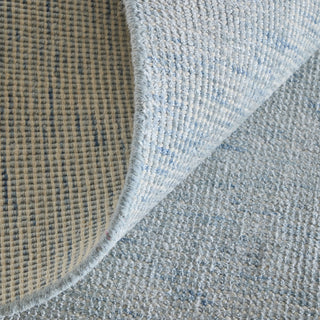 Feizy Fleetwood 8A06F Gray/Ivory Area Rug Corner Image with Rug Pad