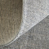 Feizy Fleetwood 8A06F Gray Area Rug Corner Image with Rug Pad