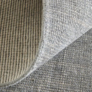 Feizy Fleetwood 8A06F Gray Area Rug Corner Image with Rug Pad