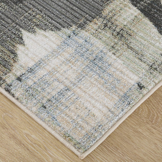 Feizy Greenwich 39U1F Ivory / Blue Black Area Rug Corner Image