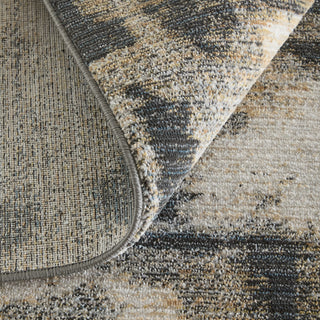 Feizy Greenwich 39U3F Black / Ivory Blue Area Rug Rolled Image
