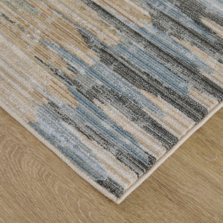 Feizy Greenwich 39U4F Ivory / Tan Blue Area Rug Corner Image