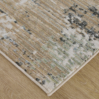 Feizy Greenwich 39U6F Ivory / Tan Blue Area Rug Corner Image