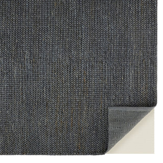 Feizy Durham I0526 Blue Area Rug Corner Image with Rug Pad