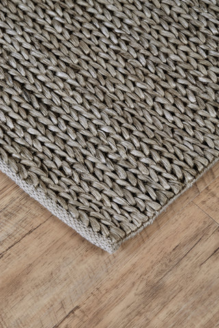 Feizy Durham I0526 Gray Area Rug Corner Image