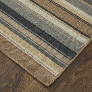 Feizy Silva I0499 Gold/Gray/Tan Area Rug Corner Image