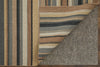 Feizy Silva I0499 Gold/Gray/Tan Area Rug Corner Image with Rug Pad