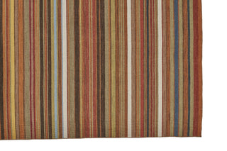 Feizy Silva I0500 Red/Brown/Gray Area Rug Oval Corner Image