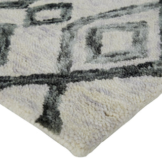 Feizy Hansel I I8038 Gray/Ivory Area Rug Corner Image