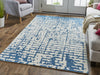 Feizy Dineen I8040 Ivory/Blue Area Rug Lifestyle Image Feature