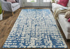 Feizy Dineen I8040 Ivory/Blue Area Rug Lifestyle Image Feature