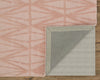 Feizy Urban Living I8045 Pink Area Rug Corner Image with Rug Pad