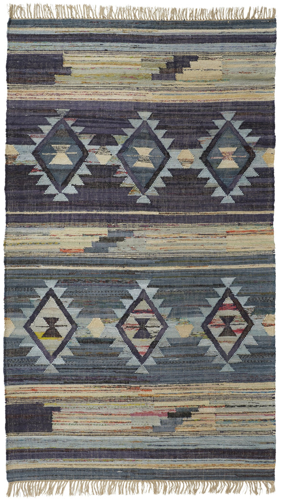 Feizy Ezra II I0758 Blue/Purple/Tan Area Rug main image