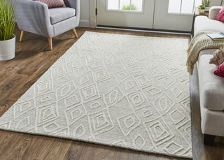 Feizy Lusk I8082 Ivory/Taupe Area Rug Lifestyle Image Feature