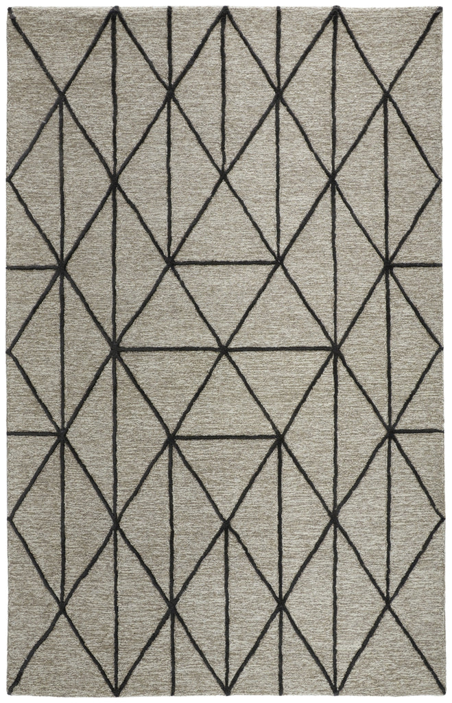 Feizy Lusk I8083 Taupe/Black Area Rug main image