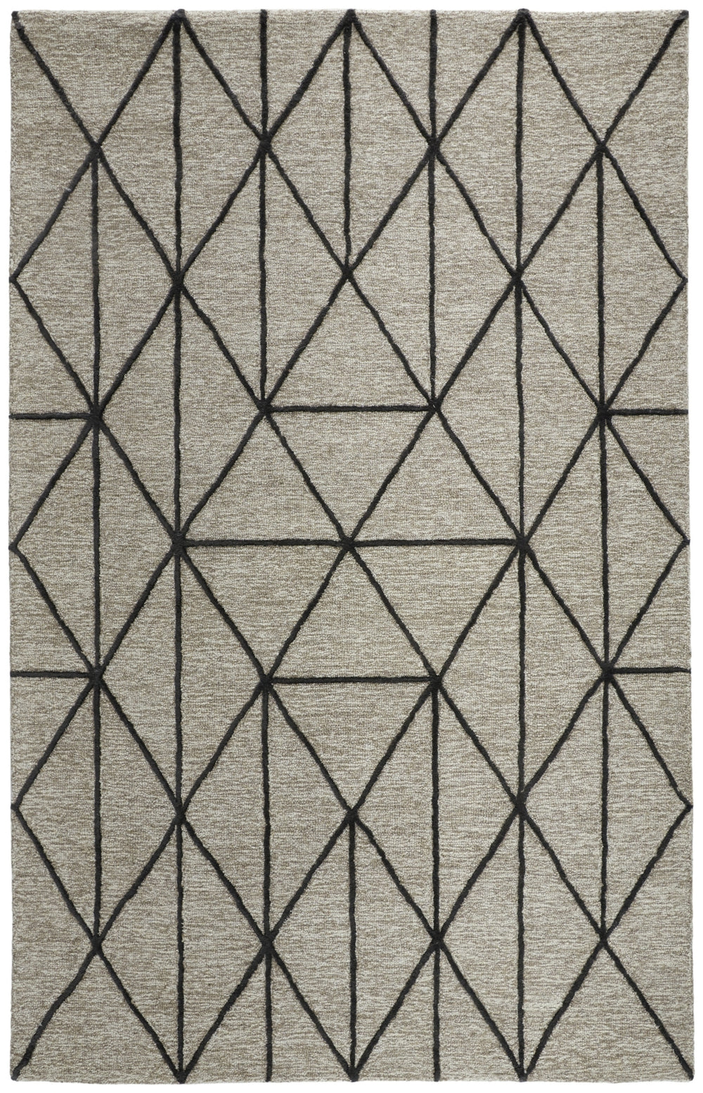 Feizy Lusk I8083 Taupe/Black Area Rug