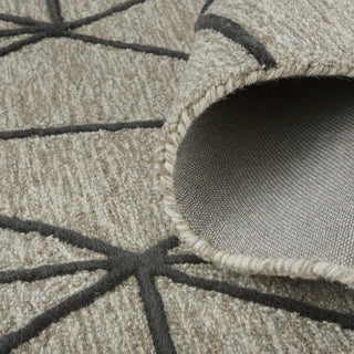 Feizy Lusk I8083 Taupe/Black Area Rug Rolled Image
