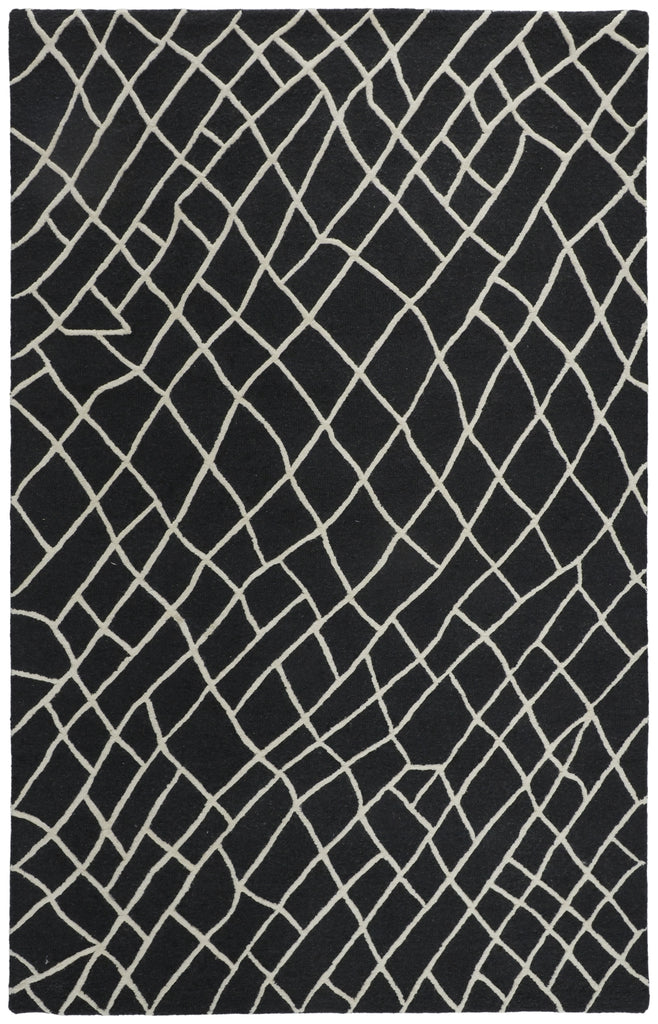 Feizy Lusk I8085 Black/Ivory Area Rug main image