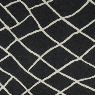 Feizy Lusk I8085 Black/Ivory Area Rug Pattern Image