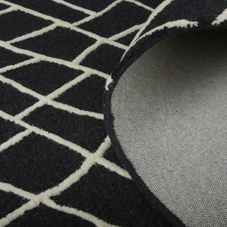 Feizy Lusk I8085 Black/Ivory Area Rug Rolled Image