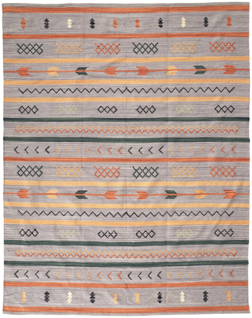 Feizy Dharma I0760 Gray/Orange Area Rug main image