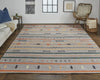 Feizy Dharma I0760 Gray/Orange Area Rug Lifestyle Image Feature