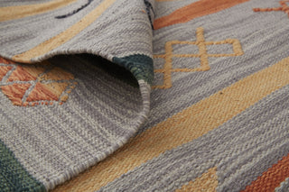 Feizy Dharma I0760 Gray/Orange Area Rug Rolled Image