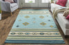 Feizy Dharma I0762 Blue/Green/Tan Area Rug Lifestyle Image Feature