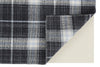 Feizy Jemma I8049 Black/White/Blue Area Rug Corner Image with Rug Pad