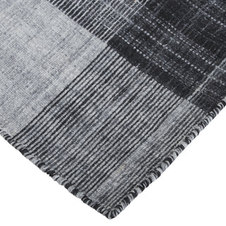 Feizy Jemma I8050 Black/Gray Area Rug Corner Image