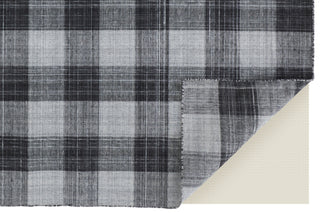 Feizy Jemma I8050 Black/Gray Area Rug Corner Image with Rug Pad