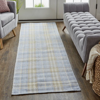 Feizy Jemma I8054 Blue/Brown/Ivory Area Rug Lifestyle Image Feature