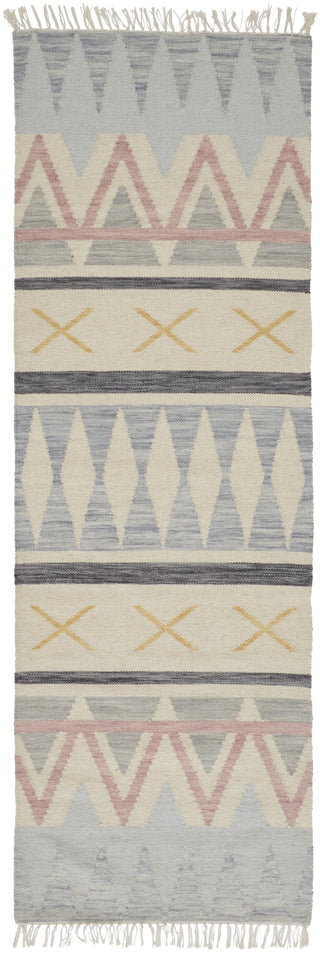 Feizy Ezra I0757 Blue/Tan/Pink Area Rug main image