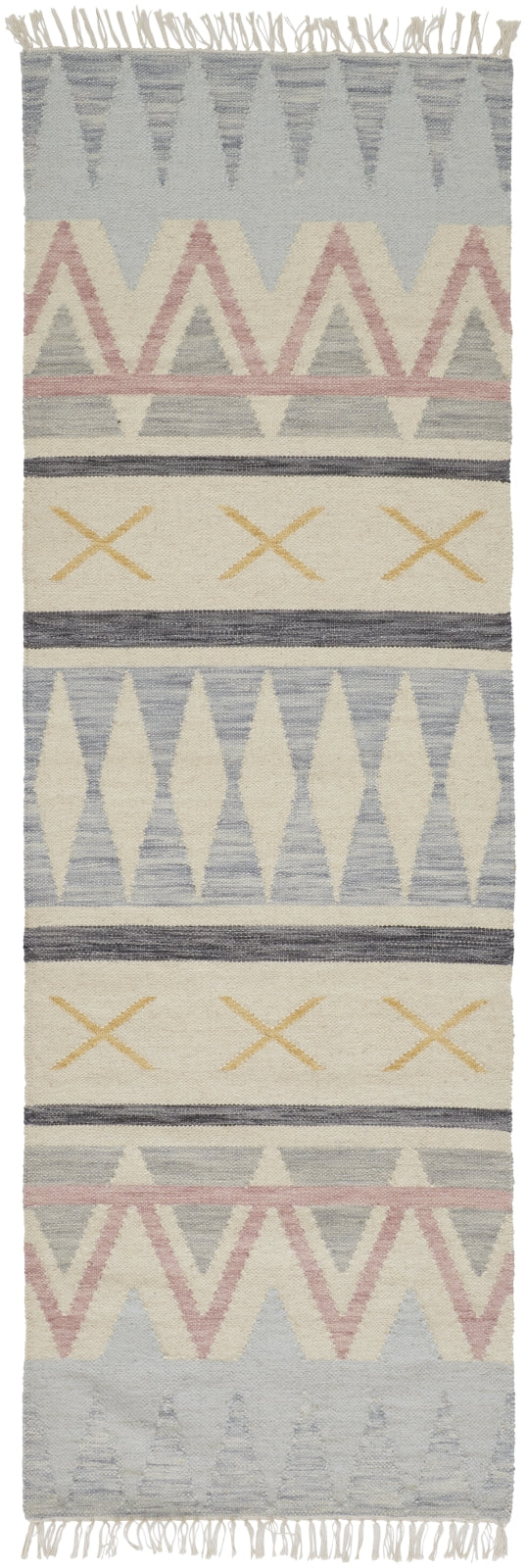 Feizy Ezra I0757 Blue/Tan/Pink Area Rug