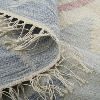 Feizy Ezra I0757 Blue/Tan/Pink Area Rug Rolled Image