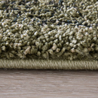 Feizy Jameson 39R8F Green/Black/Tan Area Rug Edge