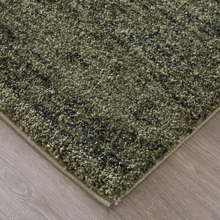 Feizy Jameson 39R8F Green/Black/Tan Area Rug Corner