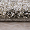 Feizy Jameson 39R8F Gray/Ivory Area Rug Corner Image with Rug Pad