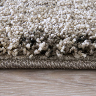 Feizy Jameson 39R8F Gray/Ivory Area Rug Corner Image with Rug Pad