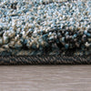 Feizy Jameson 39R8F Gray/Black/Blue Area Rug Corner Image with Rug Pad