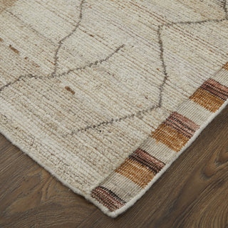 Feizy Kasbah 69G0F Ivory/Tan/Orange Area Rug Lifestyle Image Feature