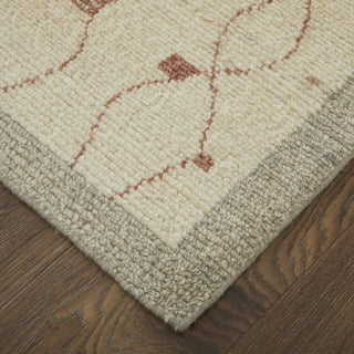 Feizy Kasbah 69G3F Tan/Gray/Red Area Rug Lifestyle Image Feature