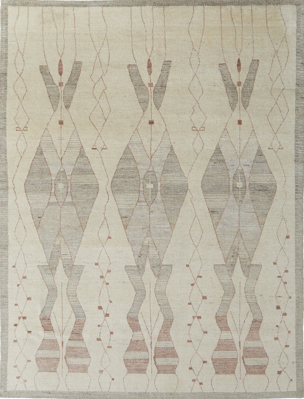 Feizy Kasbah 69G3F Tan/Gray/Red Area Rug – Incredible Rugs and Decor