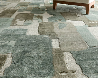 Feizy Kendall 8A59F Green/Brown/Ivory Area Rug Lifestyle Image Feature