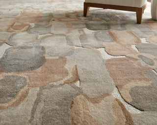 Feizy Kendall 8A61F Tan/Gray/Ivory Area Rug Close Up
