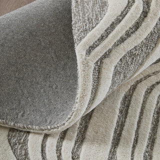 Feizy Kimball 8A34F Ivory/Gray Area Rug Pattern Image