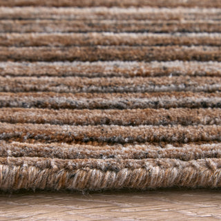 Feizy Lakewood 8A23F Brown/Black/Gray Area Rug Corner Image
